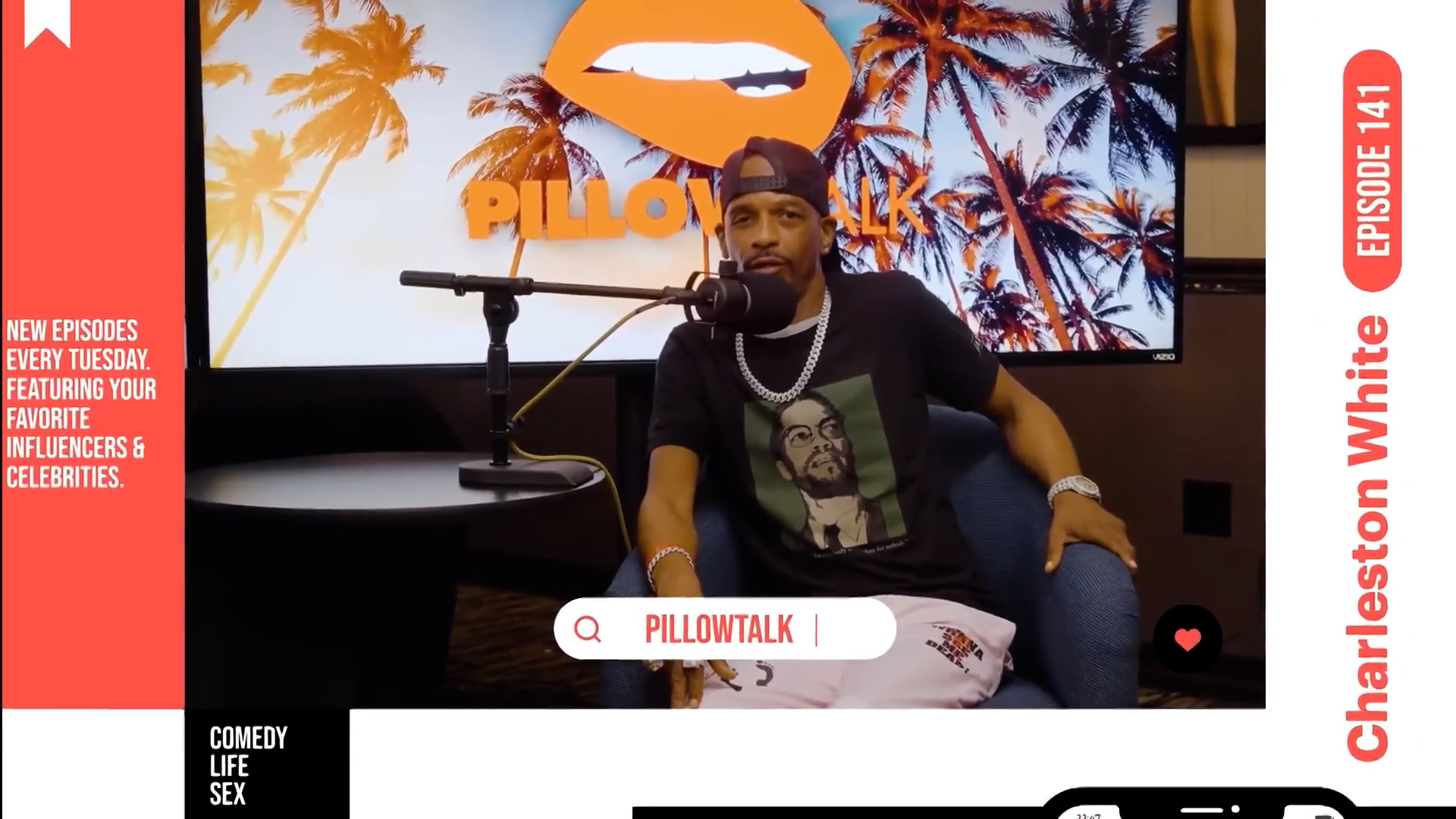 Le podcast Pillow Talk de Ryan Pownall présente les invités Cherie Deville et Charleston White.