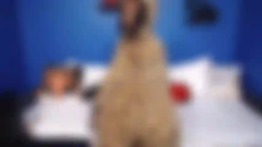 Cheetah onsie strip tease.