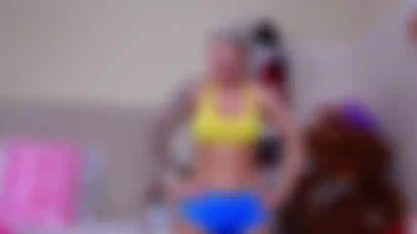 Séance d'entraînement bouncy fous.