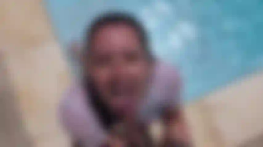 Blowjob in the sunshine, by the pool, desperate for you to cum all over my face, on my freckles! Ends with facial (real cock and cum)