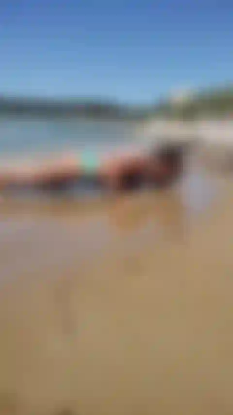 Pushups sur la plage.