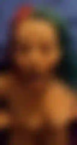 Faciale pov ~ sperme sur le visage (cheveux bleus roses).