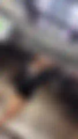 in the elevator on the way to the gym