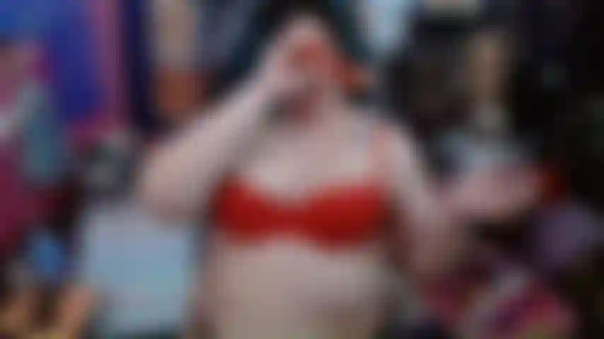 Hot Wax Play: Red Candle, Topless! Candle wax play! Drippy red candle wax all over my body, topless fun for my nipples to get hard!