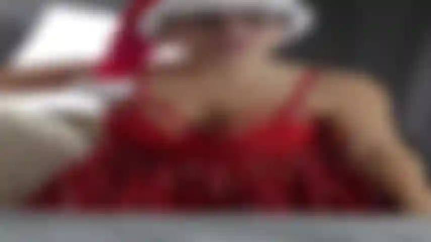 The Christmas gift exchange youd never expect!  Wed never been intimate before and I knew you were hiding a HUGE cock from me, so I decided to wear some sexy Christmas lingerie as your gift, so you could give me your big fat cock as my gift and my plan worked PERFECTLY! (AUDIO!)