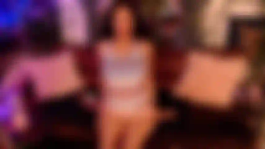 Pastel Dress w White Thong - Oil Twerk