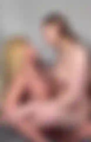 Kissing Olivia (my sex doll) while naked - side pov