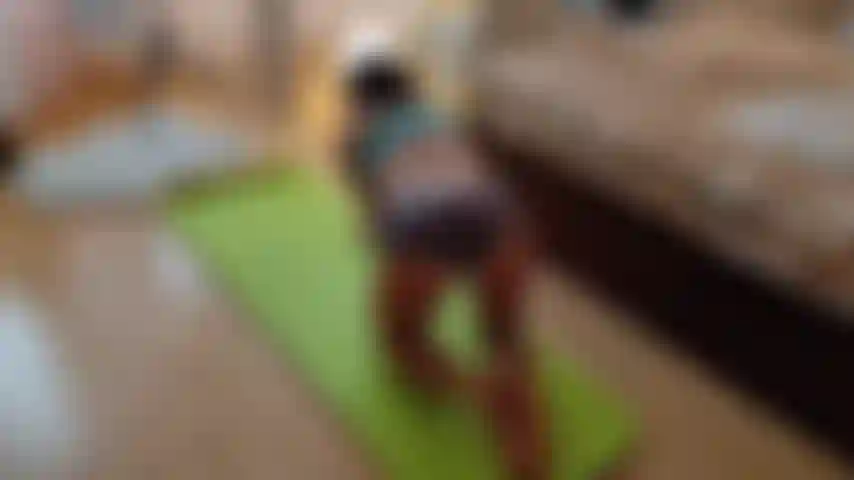 Ma routine d'étirements.