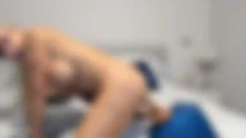 I get down in doggy style, teasing myself with my