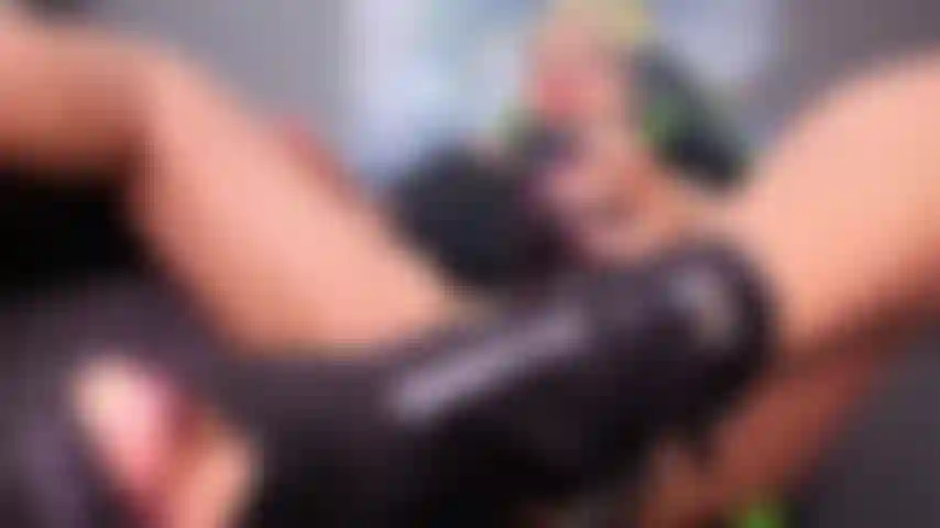 Fucking my pussy with my favorite black dildo