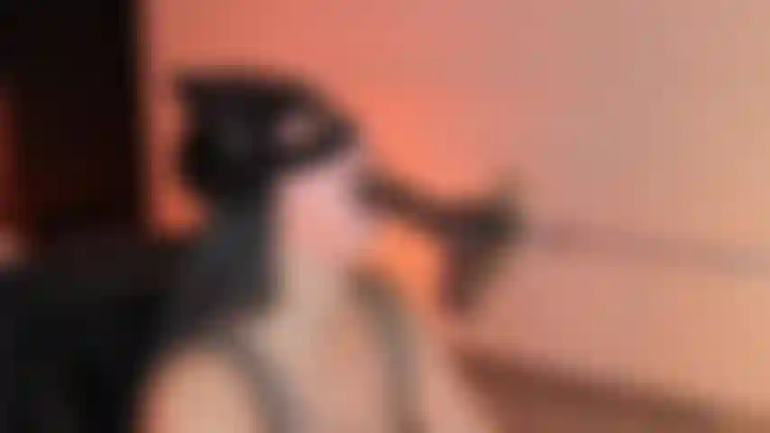 Pretty face covered of cum