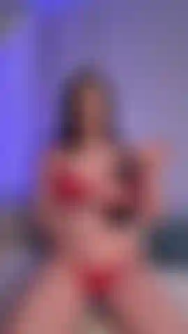 RIDING on the toy in red lingerie moan and scream