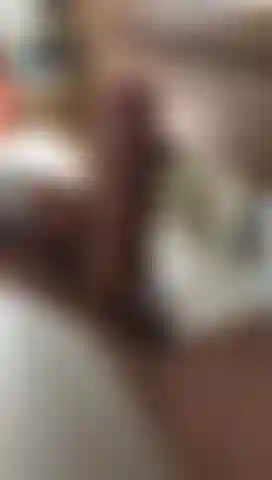 Banging my massive cock on the table