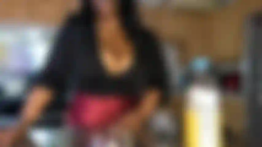 Hey there, naughty boy—imagine stumbling into my house and finding me all alone in my tight top, my big, juicy ebony tits spilling out just for you. I am your friend's hot stepmom. As your busty stepmom next door, I'm feeling extra playful today, so I'm going to make you stare at my cleavage while I tease you into pulling out that hard cock and stroking it just how I say. Watch me caress these curves, whispering dirty instructions that make your balls ache for release. Are you ready to jerk off to my seductive commands and explode like never before?