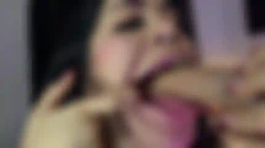 Throat full, tears running and saliva everywhere... when the pleasure drowns and the body gives up my tongue out while your cock is inside my mouth