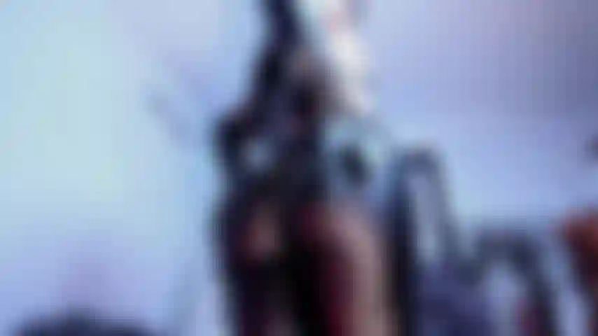 Leather Pants Strap-On  Big White Cock & Spit Tease