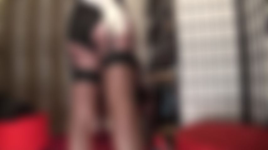 Strapon domination and foot fetish in sexy lace lingerie, satin gloves and glossy stockings and garters. Suck my cock and worship my wonderful nylon feet.