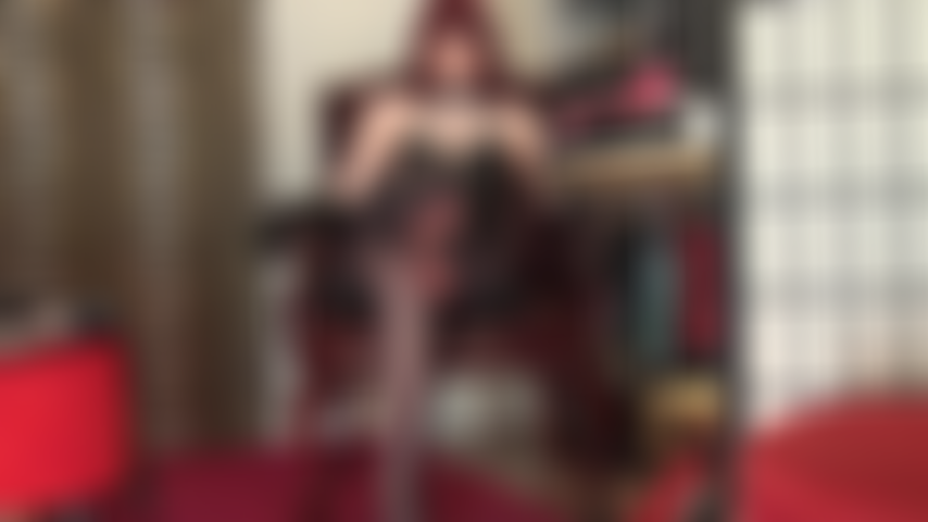 The scent of leather and nylon feet - Sexy Leather Goddess knows how much you enjoy sniffing her fragrant pantyhose feet.