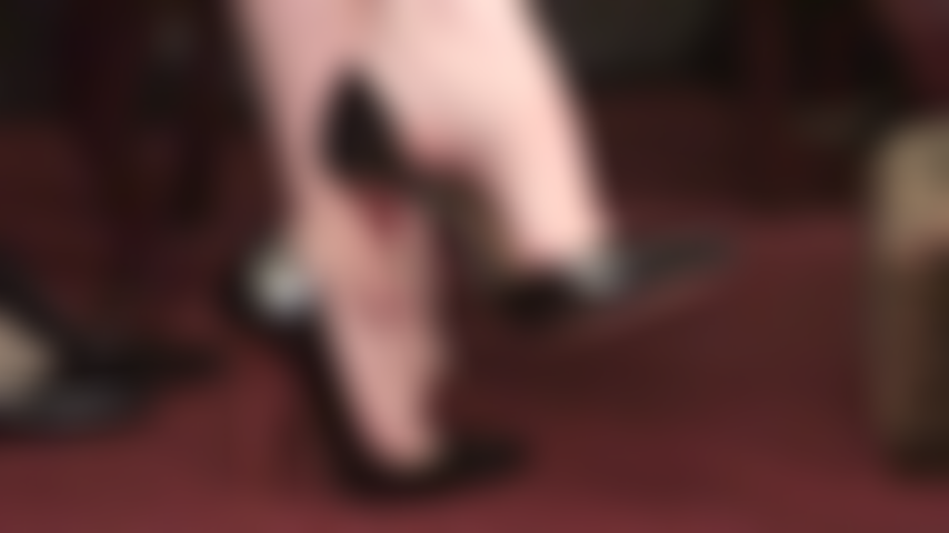 Barefoot dangling, shoe play in high stiletto heels - Nothing gets your cock as hard and excited as Mistress' incredible bare feet.