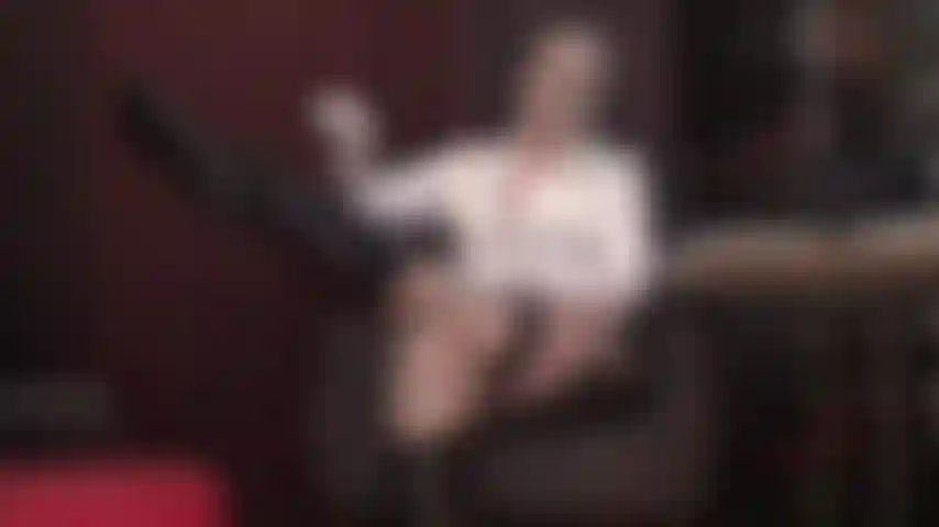 Masked Mistress demands worship of her leather boots - Femdom, fetish, stocking mask, knee boots, stockings, layers, riding crop, satin gloves.