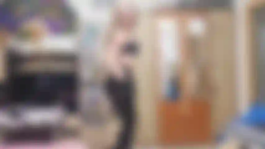 latex fetish, black lipstick, pov blowjob