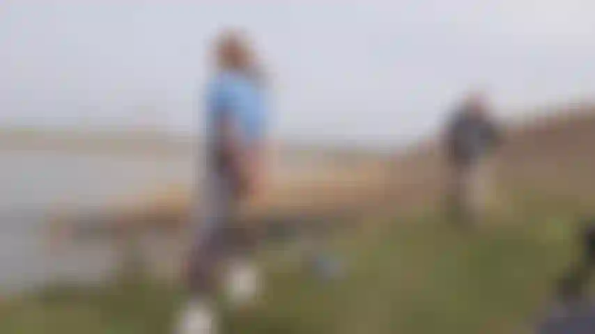 Wedgie en plein air.