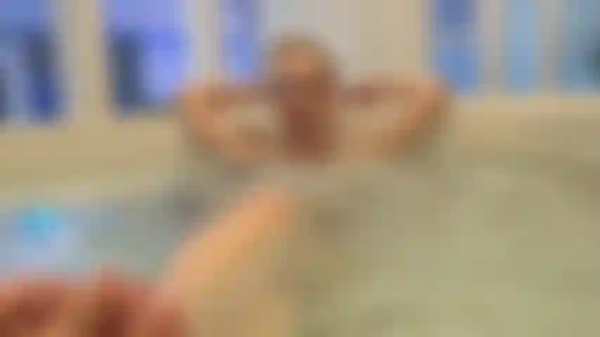 feet worship and massage in jacuzzi