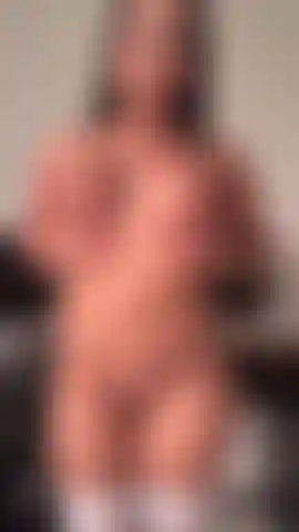 Naked with stockings + cream on tits + playful fingers