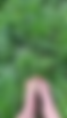 Je suis dans la nature ! Mes pieds touchant l'herbe froide sont une sensation incroyable !