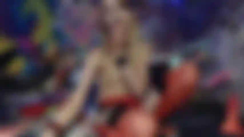 Harley quinn toe + trou serré taquiner.