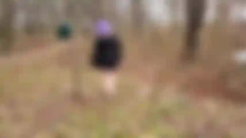 Je me déshabille complètement pour me promener dans un parc naturel local.