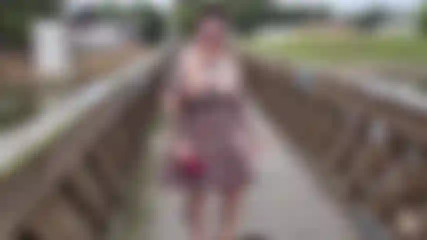 Squit de pont suspendu ! Je me suis promenée autour du lac aujourd'hui et j'ai traversé ce joli pont. Bien sûr, j'ai sorti ma fidèle ambiance de lapin et j'ai giclé du jus de chatte partout! Je veux dire, combien de fois arrives-tu à gicler sur un pont vieux de 150 ans ?