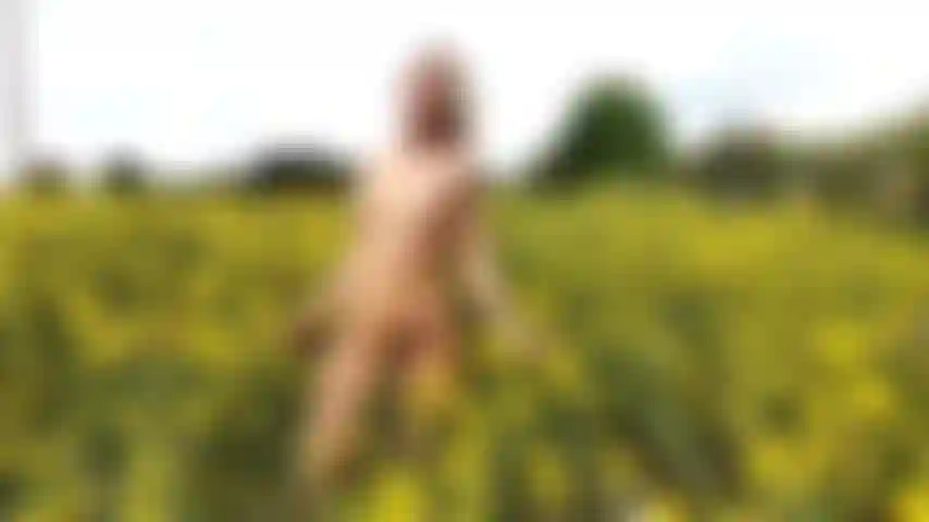 Naked in the fields... catch me if you can..!!!!!