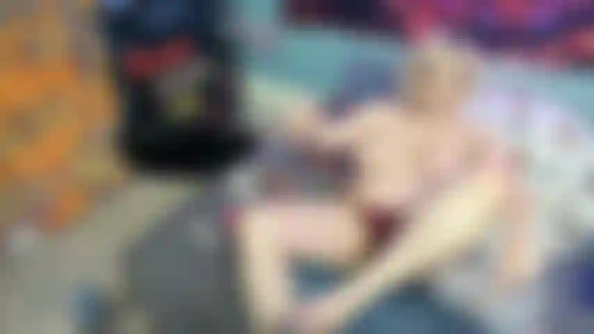 Blonde in Stripper Heels loves GIGANTIC BBC in her ass!