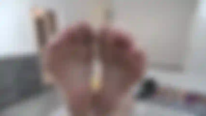 POV SOLES OF FEET--WRINKLING SOLES OF FEET---ENCOURAGEMENT