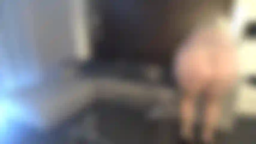 TAN THIGH HIGHS, HEELS, TITS, PUSSY, ASS---LAYING ON THE COUCH WITH LEGS SPREAD OPEN IN THE AIR FUCKING MY PUSSY WITH PURPLE TOY--DIRTY TALK