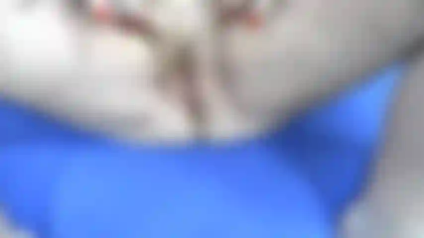 Point de vue de la chatte ouverte, du clitoris et des poils de la chatte.