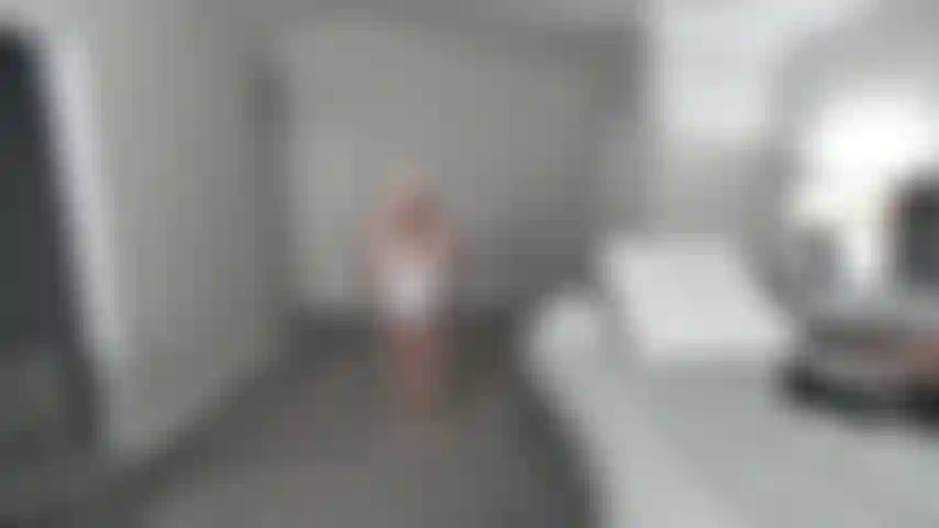 WHITE DRESS TEASE WITH ASS BOUNCING IN DRESS---REVERSE COWGIRL RIDDING A BLACK TOY