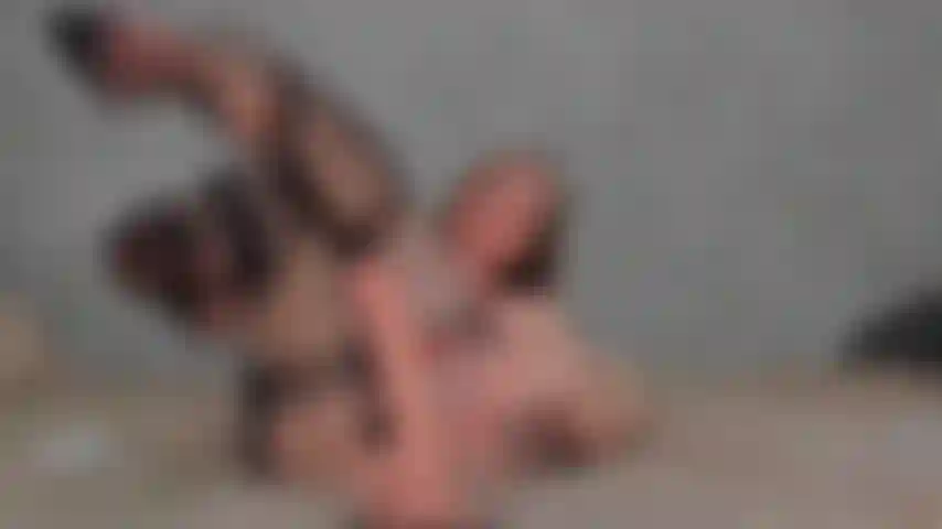 Footjob in sexy nylon pantyhose