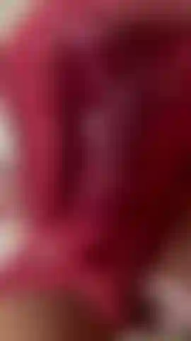 Soaking wet red thong oozing with my cum