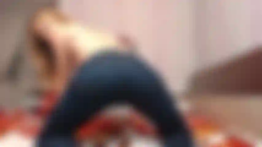 Guess jeans face sitting cum on jeans